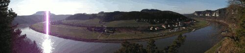Aussicht von der Kleinen Bastei über das Elbtal