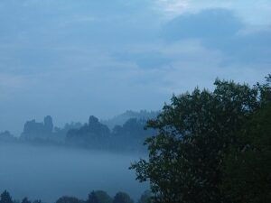 Nebel über dem Elbtal